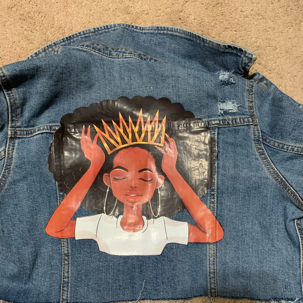 Cropped Queen denim